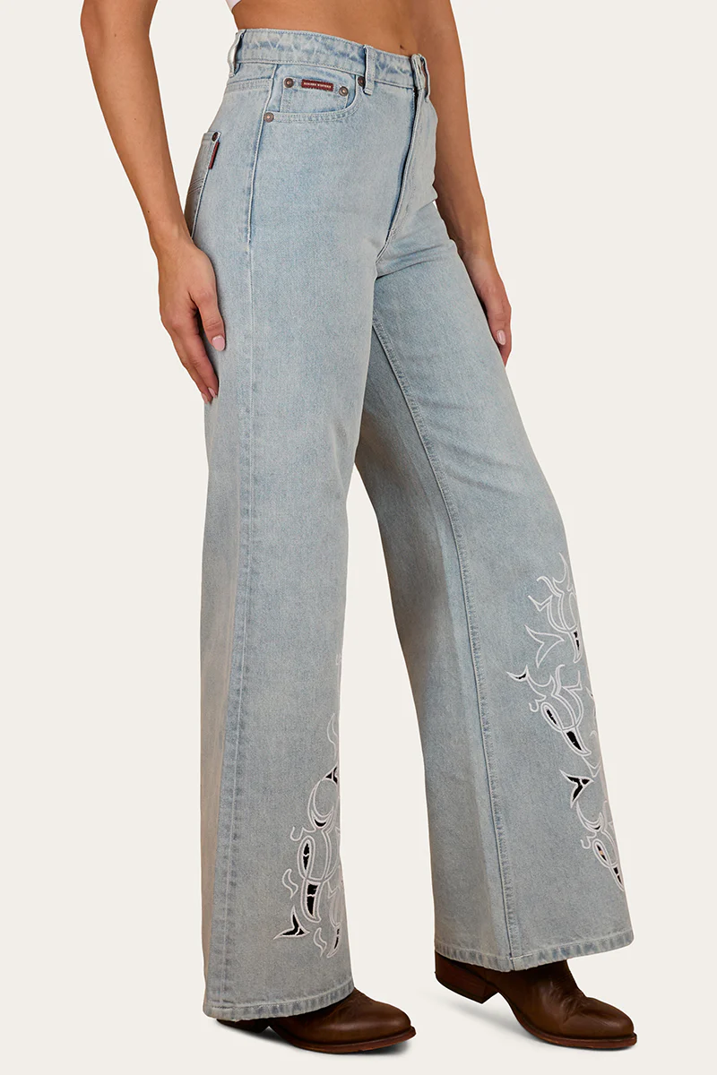 April Womens High Rise Wide Leg Jean - Image 6