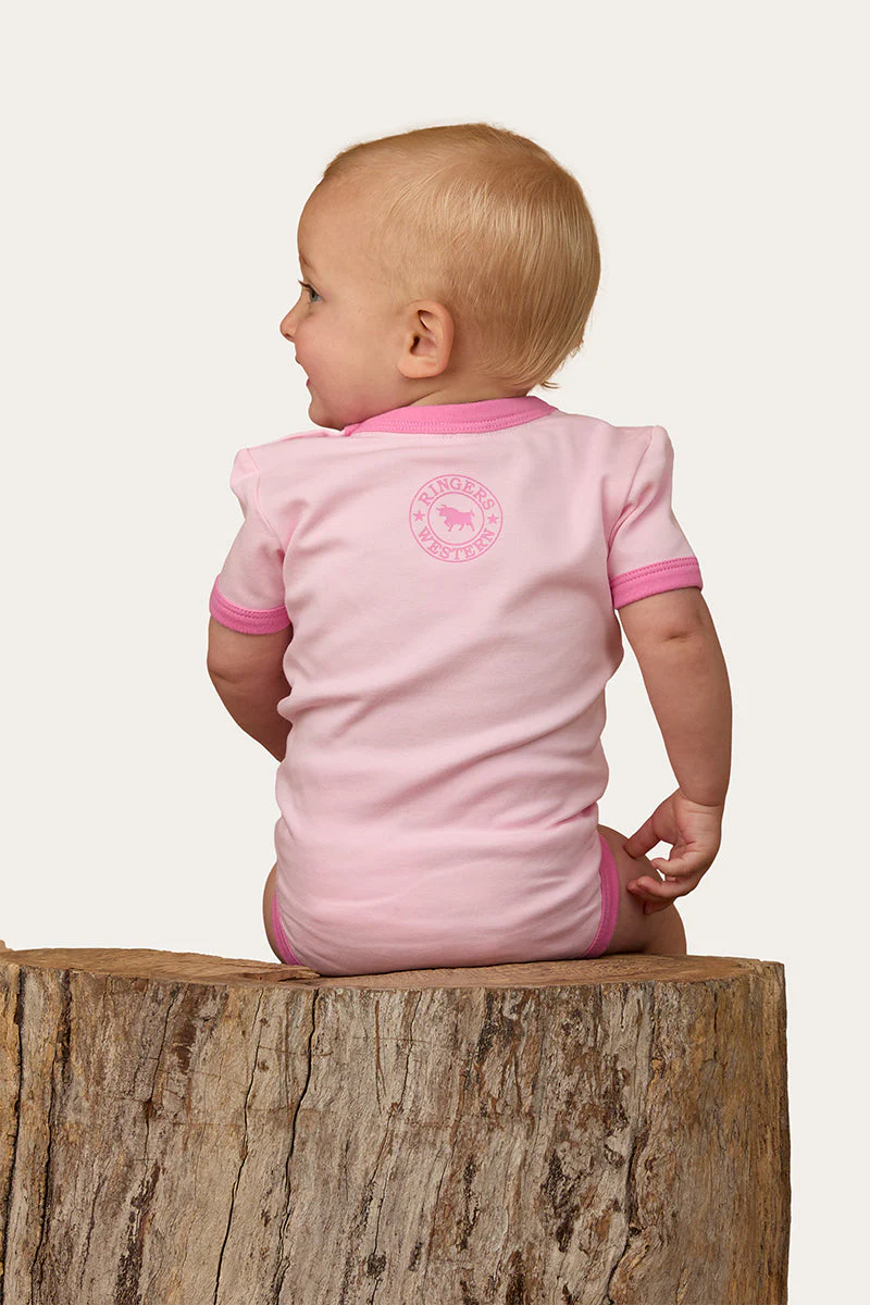 Howdy Cowgirl Babies SS Romper - Image 3